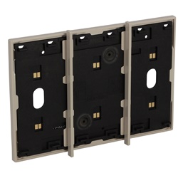 Frame elettrificato 3 moduli sabbia per comandi digitali L.NOW installazione a parete
