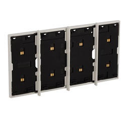 Frame elettrificato bianco 3 moduli per comandi digitali L.NOW installazione domestica