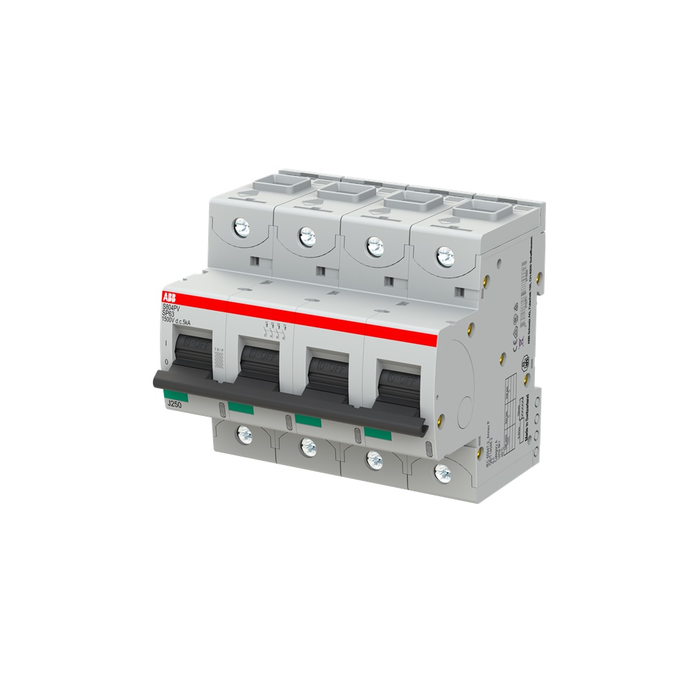 Interruttore automatico 4 poli 63A DC 1500V B-caratteristica per fotovoltaico alta prestazione