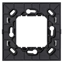 Supporto radio grigio per placca Classic 2 moduli installazione parete comando EnOcean Bluetooth ZigBee