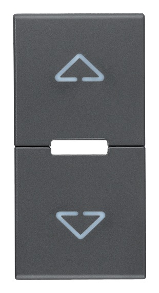 Mezzi tasti intercambiabili 1 modulo simboli frecce colore grigio per dispositivi elettrici