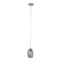 Sospensione tonda vetro fumé E14 IP20 design moderno per ambienti residenziali e contract