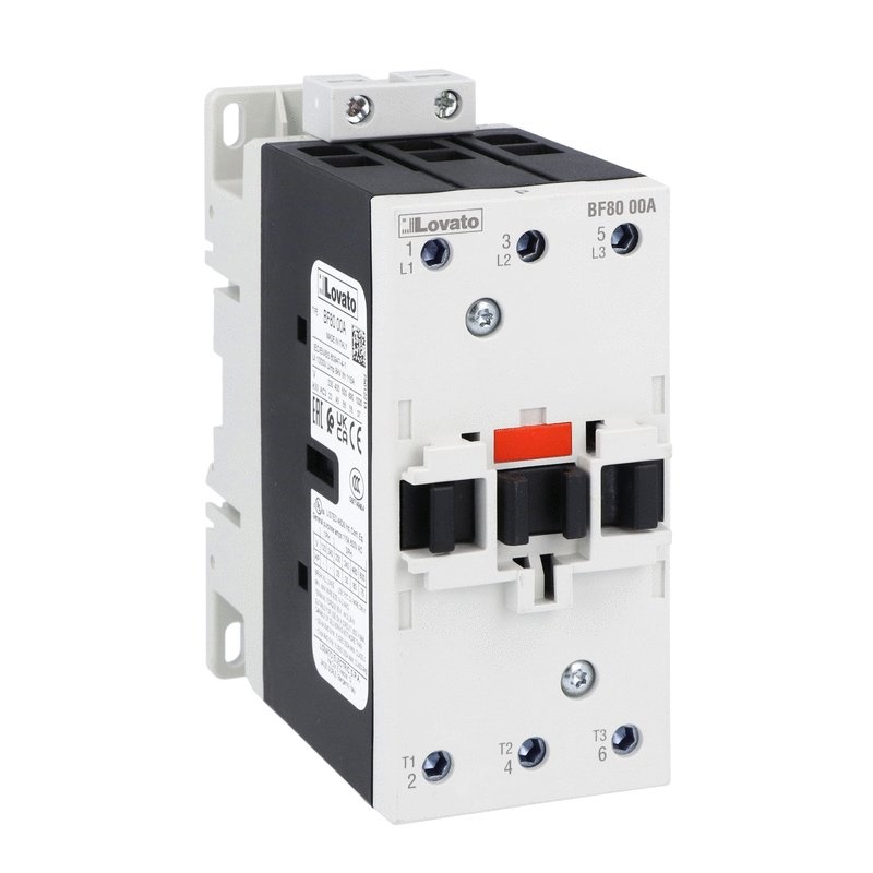 Contattore tripolare 3 poli 80A AC3 bobina 24VAC 50/60Hz uso industriale