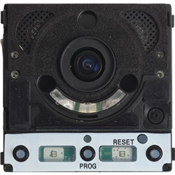 Modulo audio-video MTMV/01 con doppia retroilluminazione, sensore PAL/NTSC, zoom digitale, LED bianchi, comando elettroserratura, IP54, per sistemi controllo accessi e sicurezza