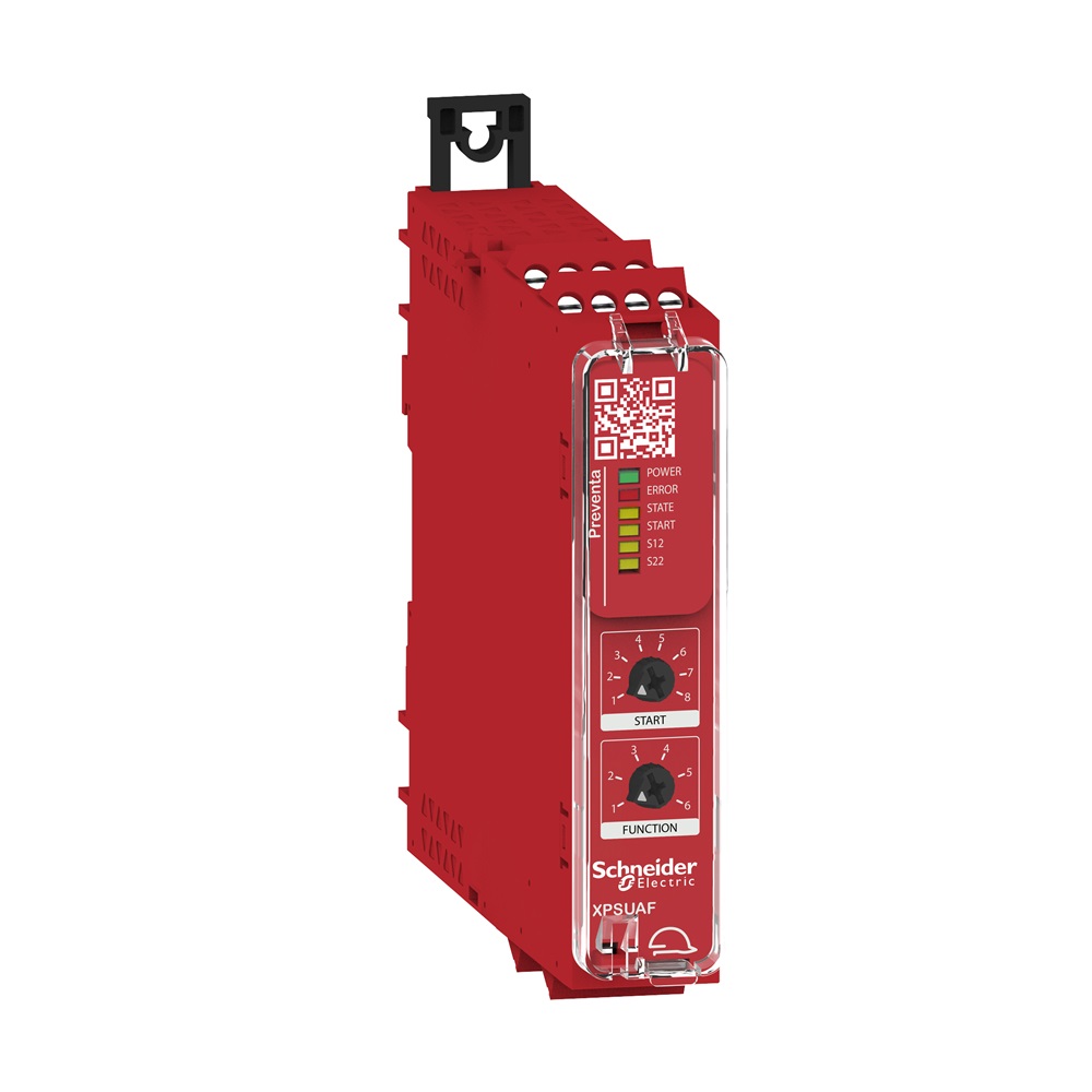 Modulo sicurezza Cat.4 NC/NC, NO/NC libero da potenz. e PNP/PNP 48-230V m.vite