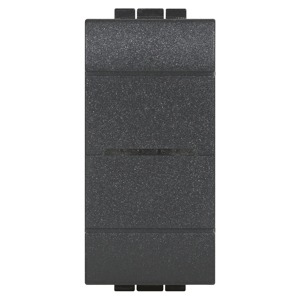 Deviatore connesso antracite 1 modulo controllo luci locale e remoto fino 250W impianti elettrici moderni