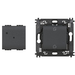 Gateway domotico compatto antracite con comando wireless Entra&Esci per controllo luci e tapparelle