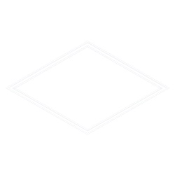 FRAME  TL 600X600 35W 3K C/AL