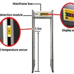Metal Detector + Rilevatore della Temperatura Corporea