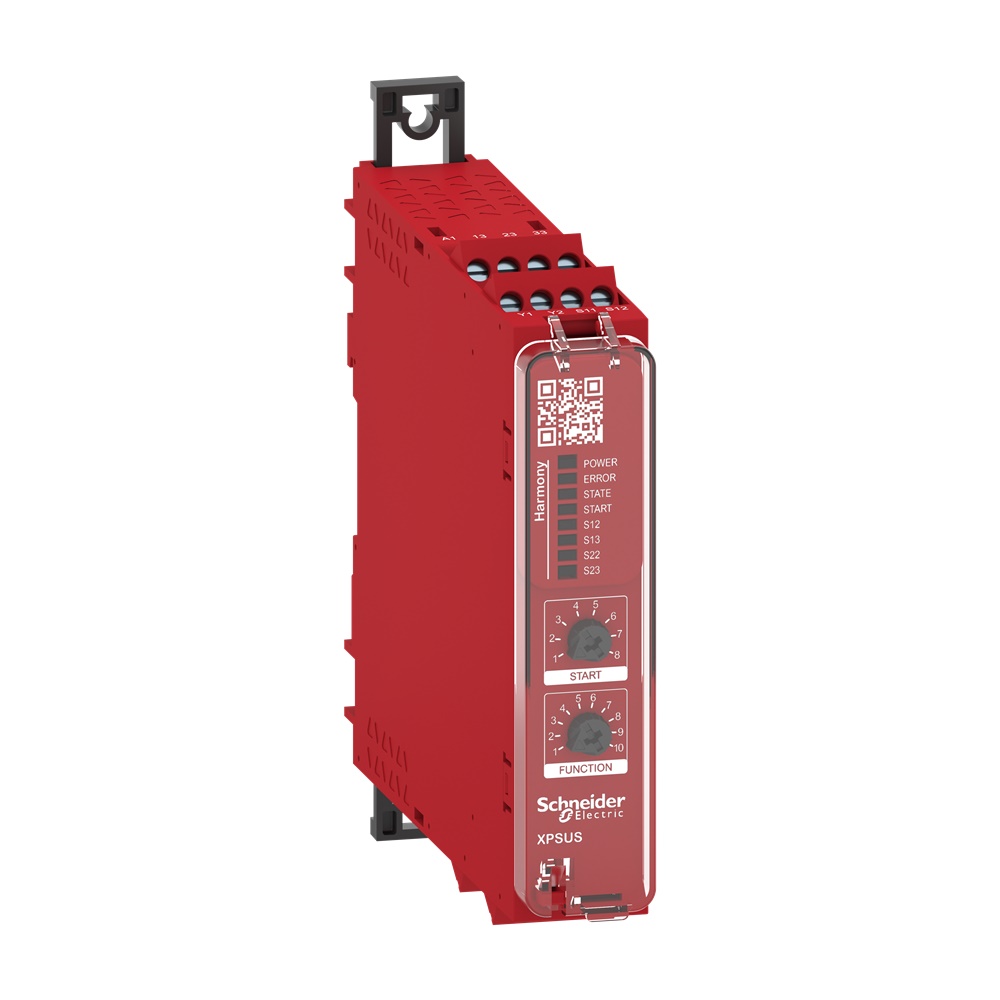 Modulo sicurezza Cat.4 caratt. n.2 XPSUAF + comando 2 mani etc. 48-230V m.vite