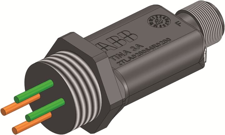Connettore TINA3A 3 poli per sistema Vital automazione industriale