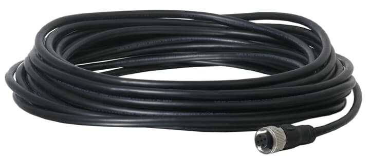 Cavo schermato M12 femmina 5 poli 0,34 mm² 10 m per automazione industriale