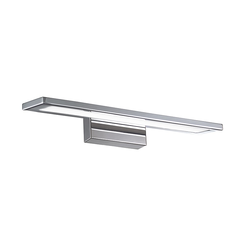 Applique bagno LED 12W 3000K CRI80 corpo sottile metallo cromo IP20 illuminazione specchi quadri