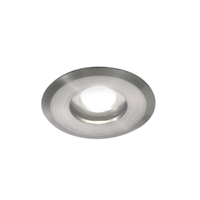 Faretto LED incasso nichel 1W IP65 design compatto per interno ed esterno