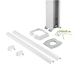 Colonna bifacciale Interlink alluminio bianco 2,78-4,06m per impianti elettrici professionali