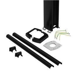 Colonna bifacciale nera Interlink altezza 2,7-3,7 m per impianti elettrici interni