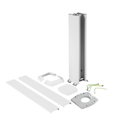 Minicolonna bifacciale bianca 680 mm per distribuzione impianti elettrici professionali e residenziali