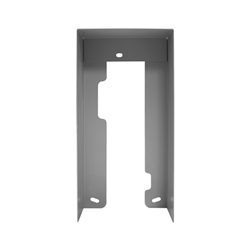 Serie Quadra - Visiera antipioggia per pulsantiera, alluminio verniciato grigio, 99x210x41mm