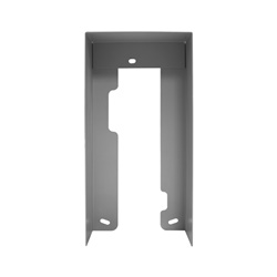 Serie Quadra - Visiera antipioggia per pulsantiera, alluminio verniciato grigio, 99x210x41mm