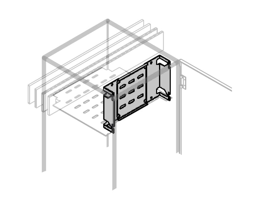 Segregatore frontale barre altezza 200 mm lunghezza 300 mm per quadri elettrici professionali
