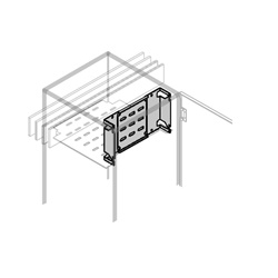 Segregatore frontale barre altezza 200 mm lunghezza 300 mm per quadri elettrici professionali
