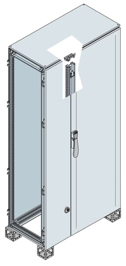 Armadio portacavi cieco acciaio 2000x800x400 mm industriale