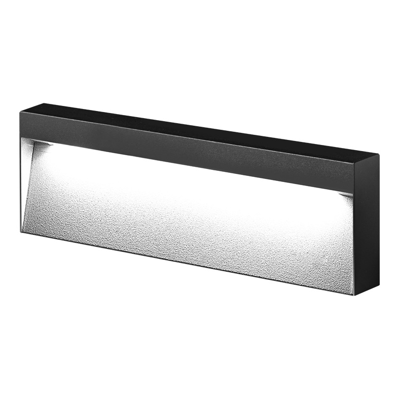 Applique LED 8W antracite IP65 esterno resistente agenti atmosferici fascio luce verso basso