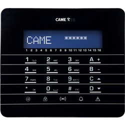 Tastiera nera cablata LCD capacitiva con display grafico per controllo accessi sistemi PXC2