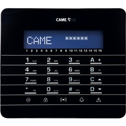 Tastiera nera cablata LCD capacitiva con display grafico per controllo accessi sistemi PXC2