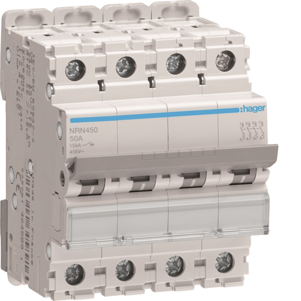 INTERRUTTORE AUTOMATICO 4P 50A 15KA