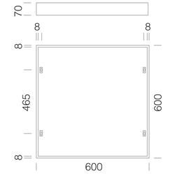 CORNICE PLAFONE RODI 595 BIANCO