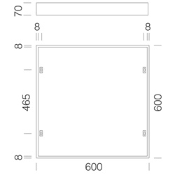 CORNICE PLAFONE RODI 595 BIANCO