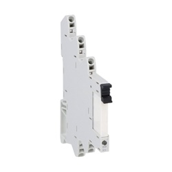 RELE SLIM ELETTROMECCANICO 1 CONTATTO 6A 24VAC/DC TERMINALI A MOLLA
