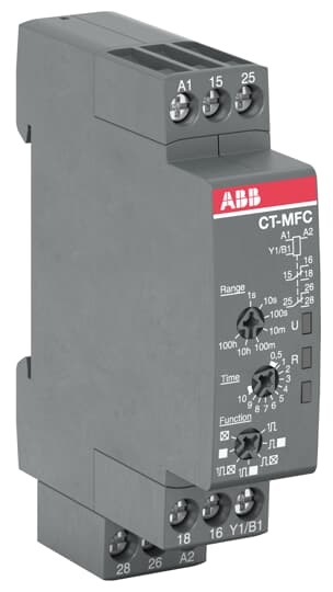 Timer multifunzione CT-MFC.21 2c/o 12-240V AC/DC controllo temporale industriale