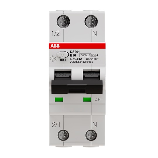 DS201 INT.DIFF.MAGN.6KA 1P+N A B16