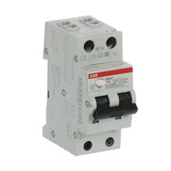 Interruttore differenziale magnetotermico DS201 1P+N 10 mA 10 A Tipo A per circuiti monofase
