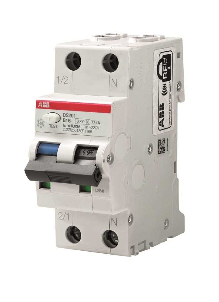 Interruttore Differenziale Magnetotermico DS201 1P+N 30mA 13A Tipo A per Protezione Circuiti Monofase