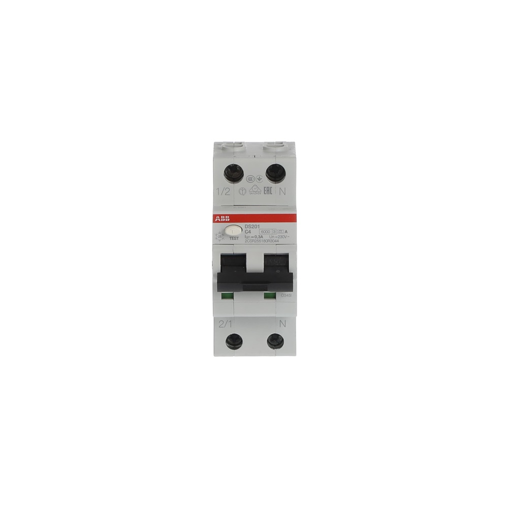 Interruttore differenziale magnetotermico DS201 1P+N 4A 300mA Tipo A protezione circuiti monofase