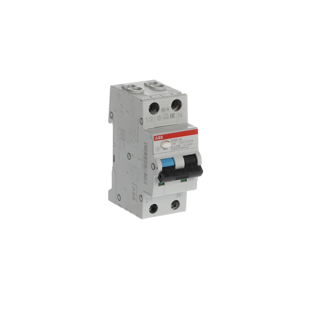 Interruttore Differenziale Magnetotermico DS201 M 1P+N 10 A Tipo A 300 mA Protezione Circuiti Monofase