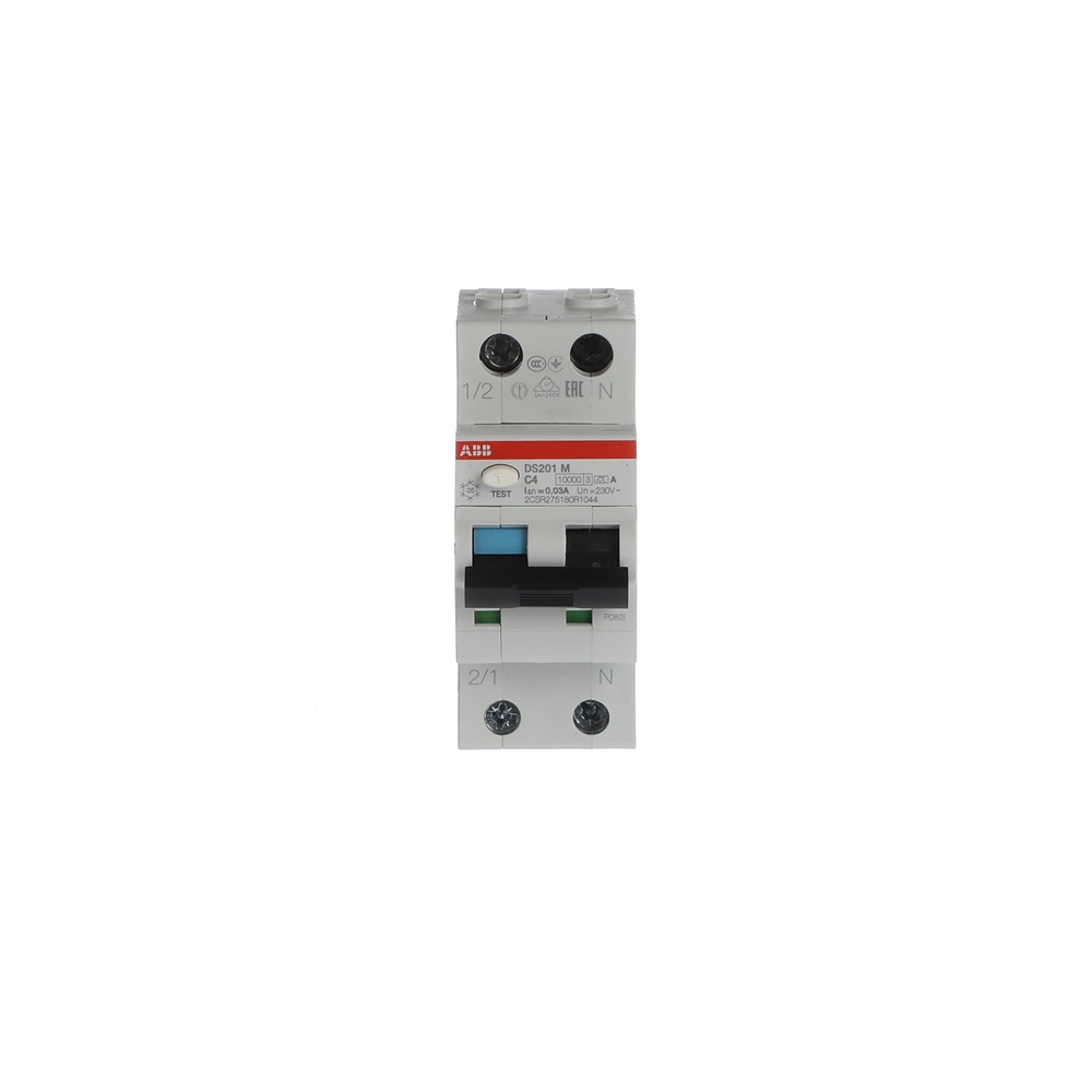 Interruttore Differenziale Magnetotermico DS201 M 1P+N 30mA 4A Tipo A Protezione Circuiti Monofase