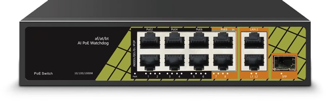 SWITCH A 10 PORTE TOTALI, 30W-MAX 9