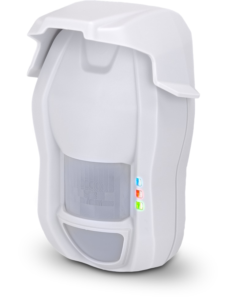Sensore volumetrico doppia tecnologia MW+IR portata 15m IP55 per esterno compatibile GENIOPLUS
