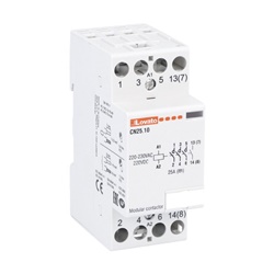 Contattore modulare 25A AC1 4 poli 220-230V applicazioni elettriche industriali