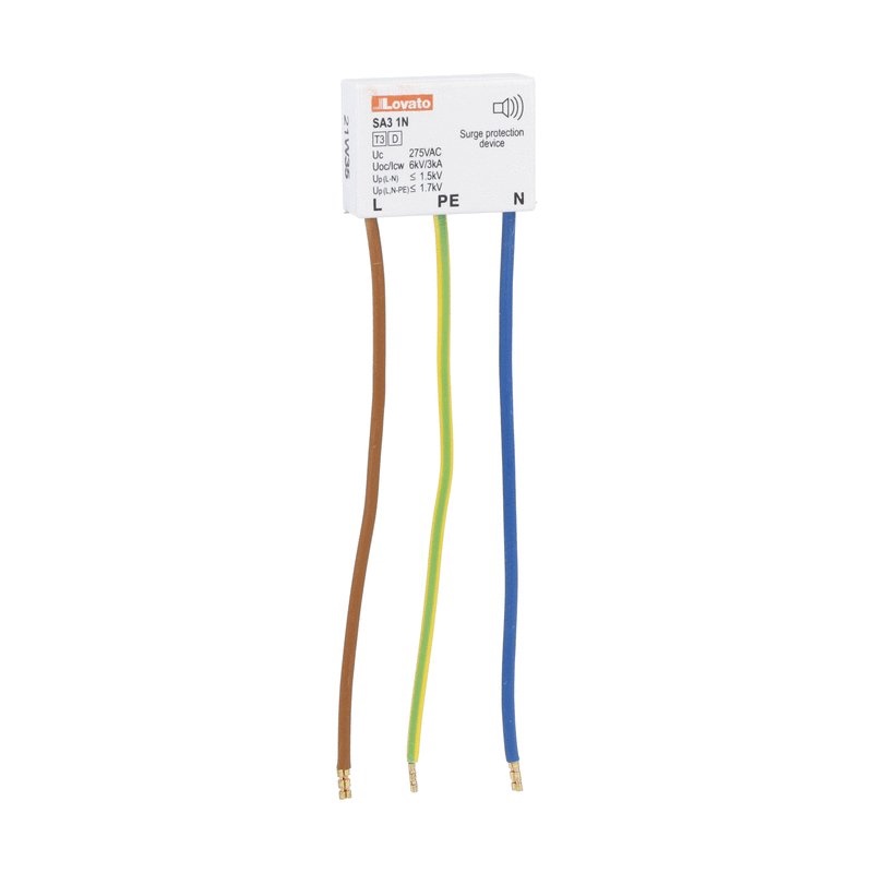 Scaricatore sovratensioni mini Tipo 3 1P+N 6kV/3kA segnalazione acustica