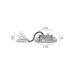DL150LED SB 17 C/EW 840 WH9016 DALI