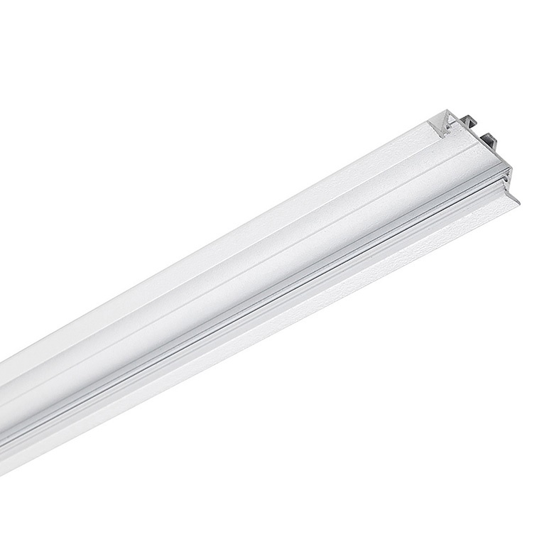 Profilo alluminio bianco incasso sottile 2m per strip LED interni design lineare
