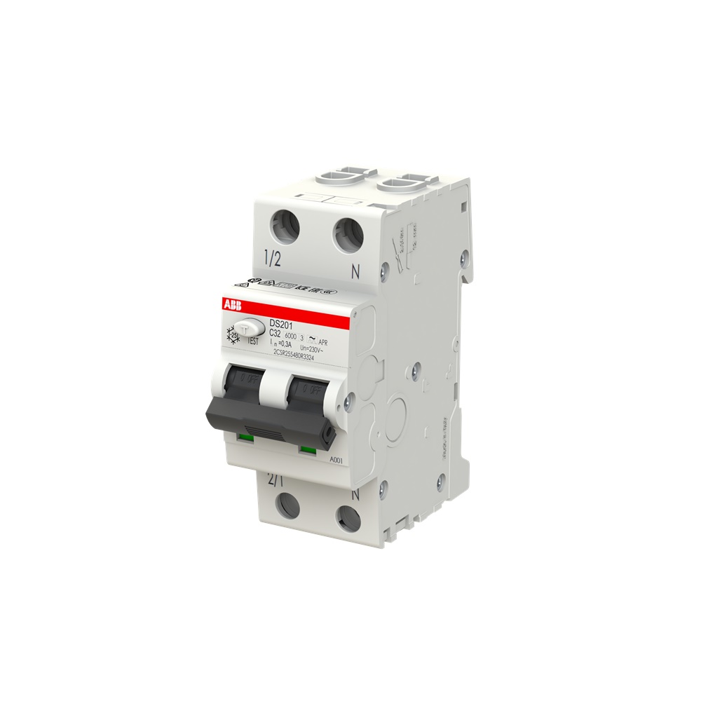 Interruttore differenziale magnetotermico DS201 1P+N 32A 300mA Tipo A APR protezione circuiti monofase