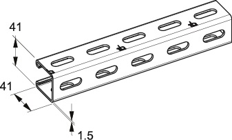 PROFILO 41X41 ASO.3LATI MAGNELIS SP