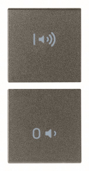 Due mezzi tasti intercambiabili 1 modulo ON/OFF volume Metal per impianti elettrici