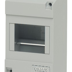 Calotta parete 4 moduli IP40 grigio RAL 7035 senza portello per installazioni elettriche